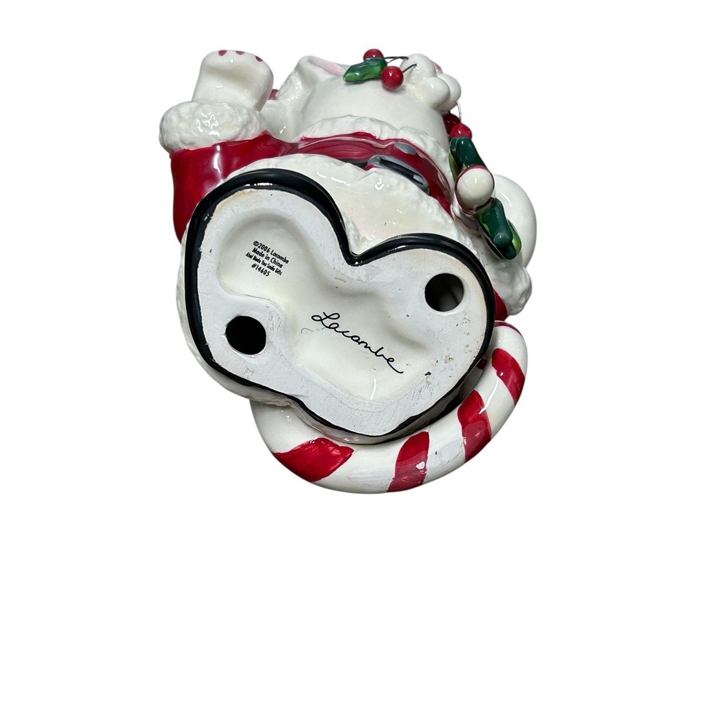 Christmas Whimsiclay KatKringle Amy Lacombe Cat Figurine Santa Clause Kitty - Picture 6 of 9